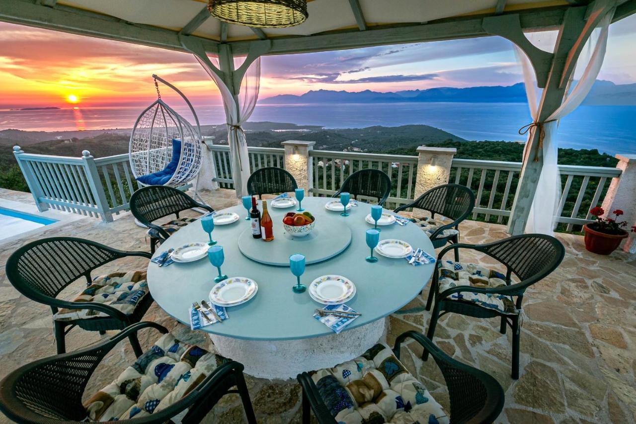 Villa Orizontas Corfu, Private Villa With Breathtaking Views Loutses 外观 照片
