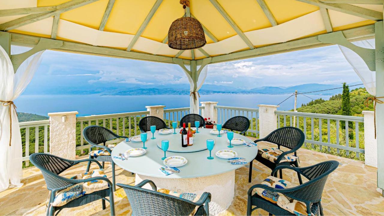 Villa Orizontas Corfu, Private Villa With Breathtaking Views Loutses 外观 照片