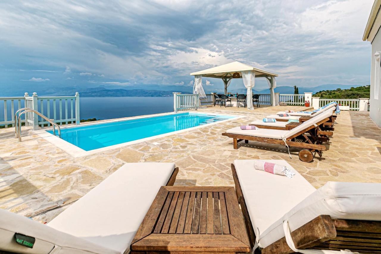Villa Orizontas Corfu, Private Villa With Breathtaking Views Loutses 外观 照片