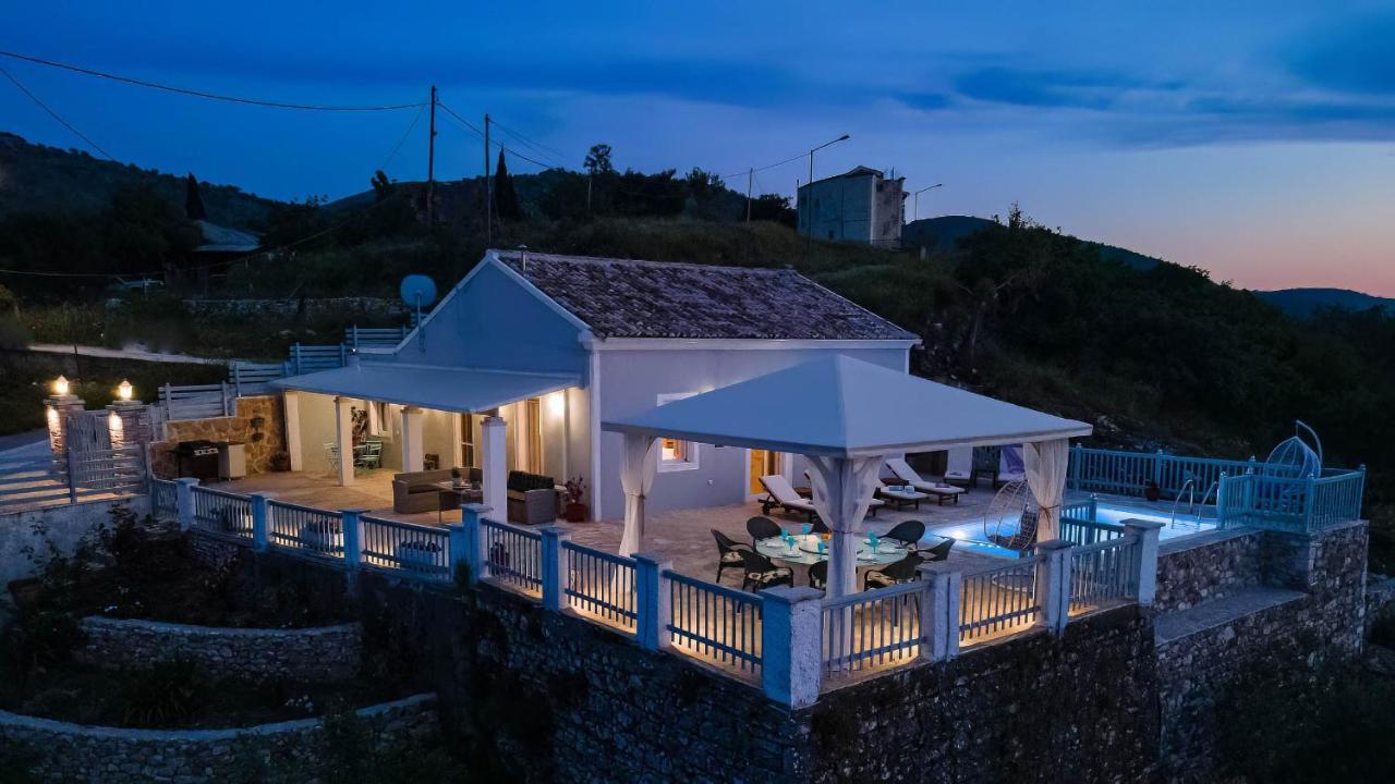 Villa Orizontas Corfu, Private Villa With Breathtaking Views Loutses 外观 照片